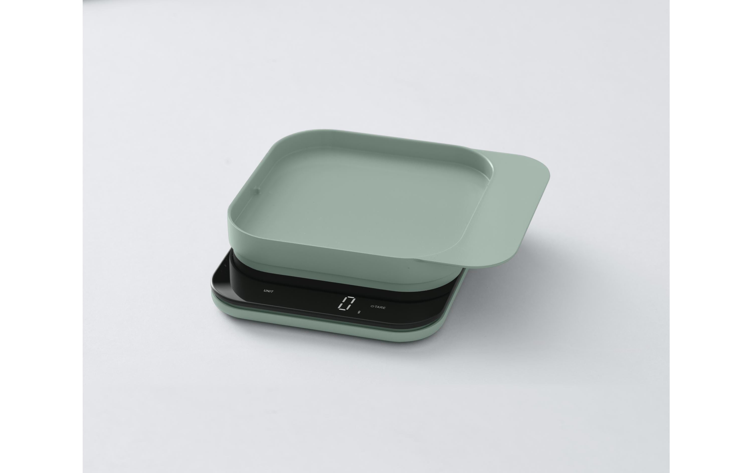 Küchenwaage, digitale Waage, Grün, Schüssel, Spache?