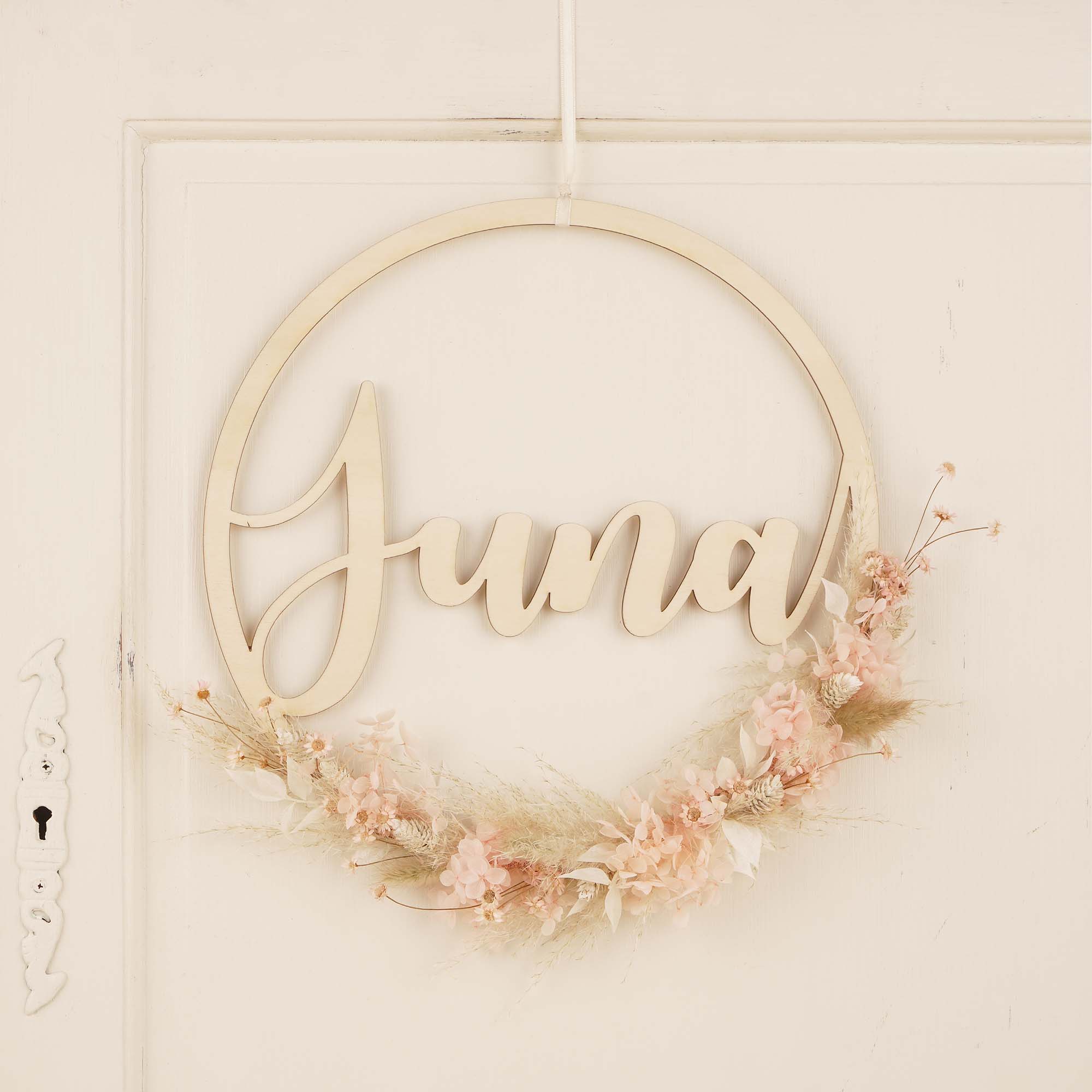 Flower Loop "Name", rosa Flower Loop "Name", rosa