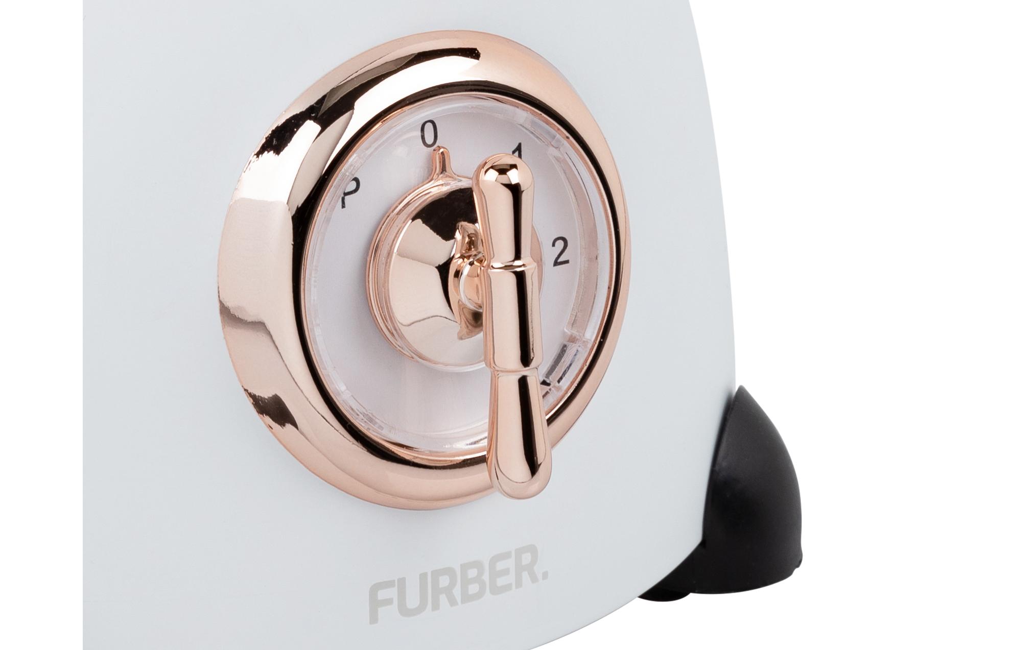 FURBER Set Wasserk-Toaster-Standmix Weiss