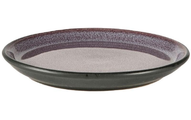 Teller, Porzellan, Lila Innenfarbe, Vintage Stil, Flachplatte