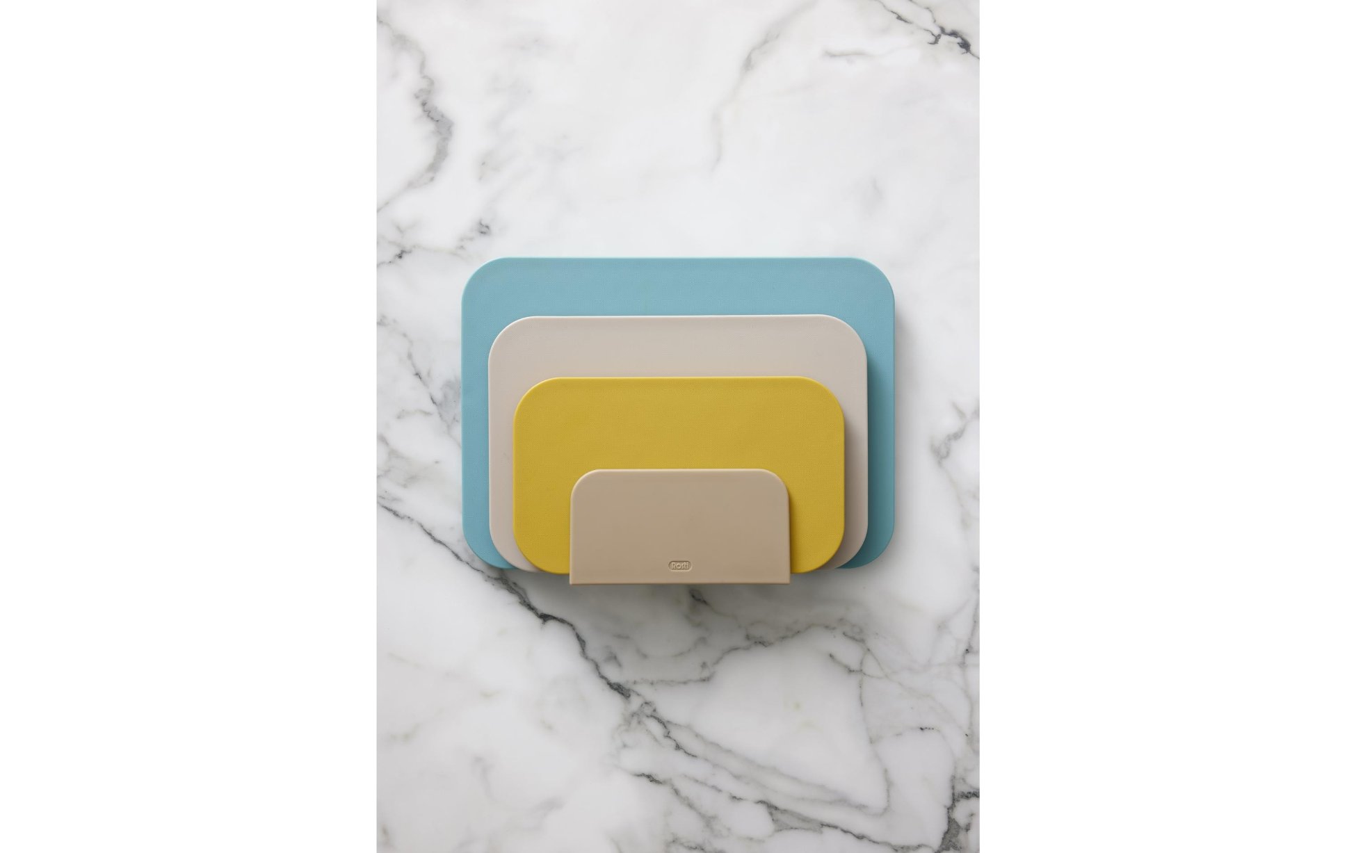 cutting boards, nested boards, colorful, sand tone, marble background