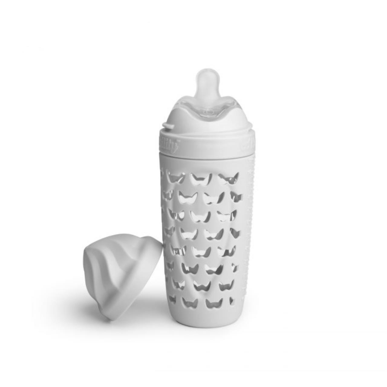 Hero Eco Bottle - Glasfläschchen weiss