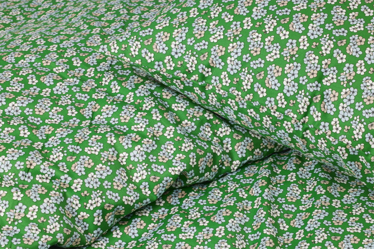 Pleasantly Bettwäsche DK, 140x220cm, grün