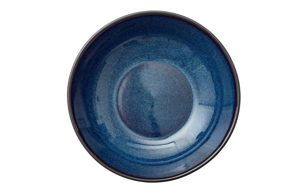 Schüssel, Teller, Schüssel aus Keramik, Blaues Geschirr, Innenansicht