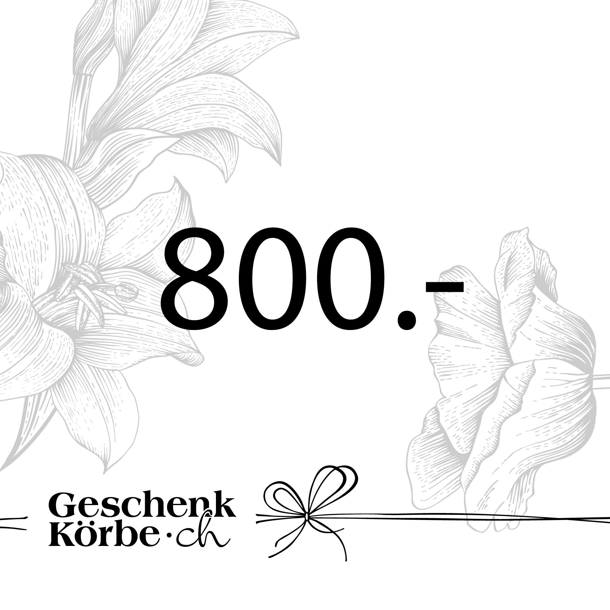 Gutschein - 800CHF