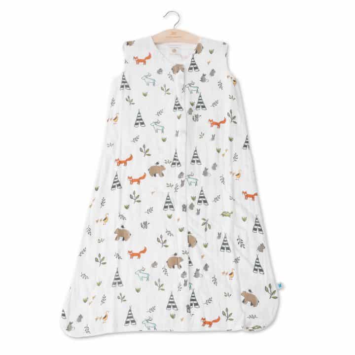 Cotton Muslin Quilted Sleep Bag Gr. XL - Forest Friends