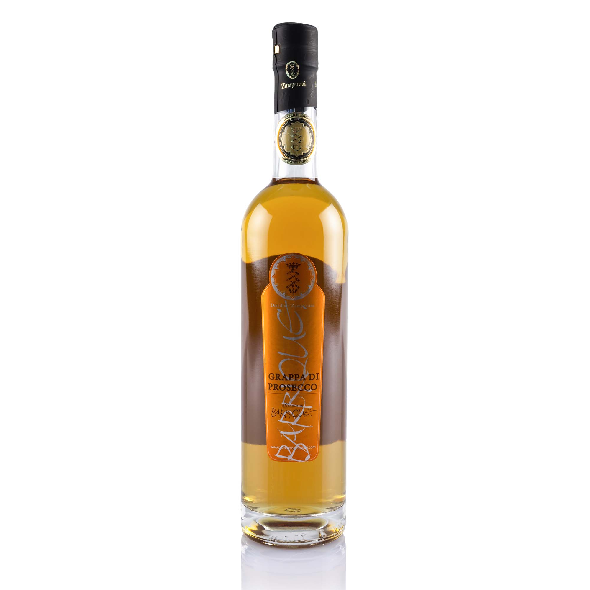 Destillato Zamperoni Grappa di Prosecco, affinata in Barrique, 70cl, 40% Vol. 