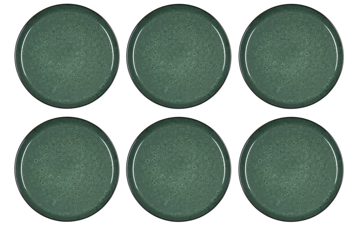 geschirr, teller, grün, porzellan, satz