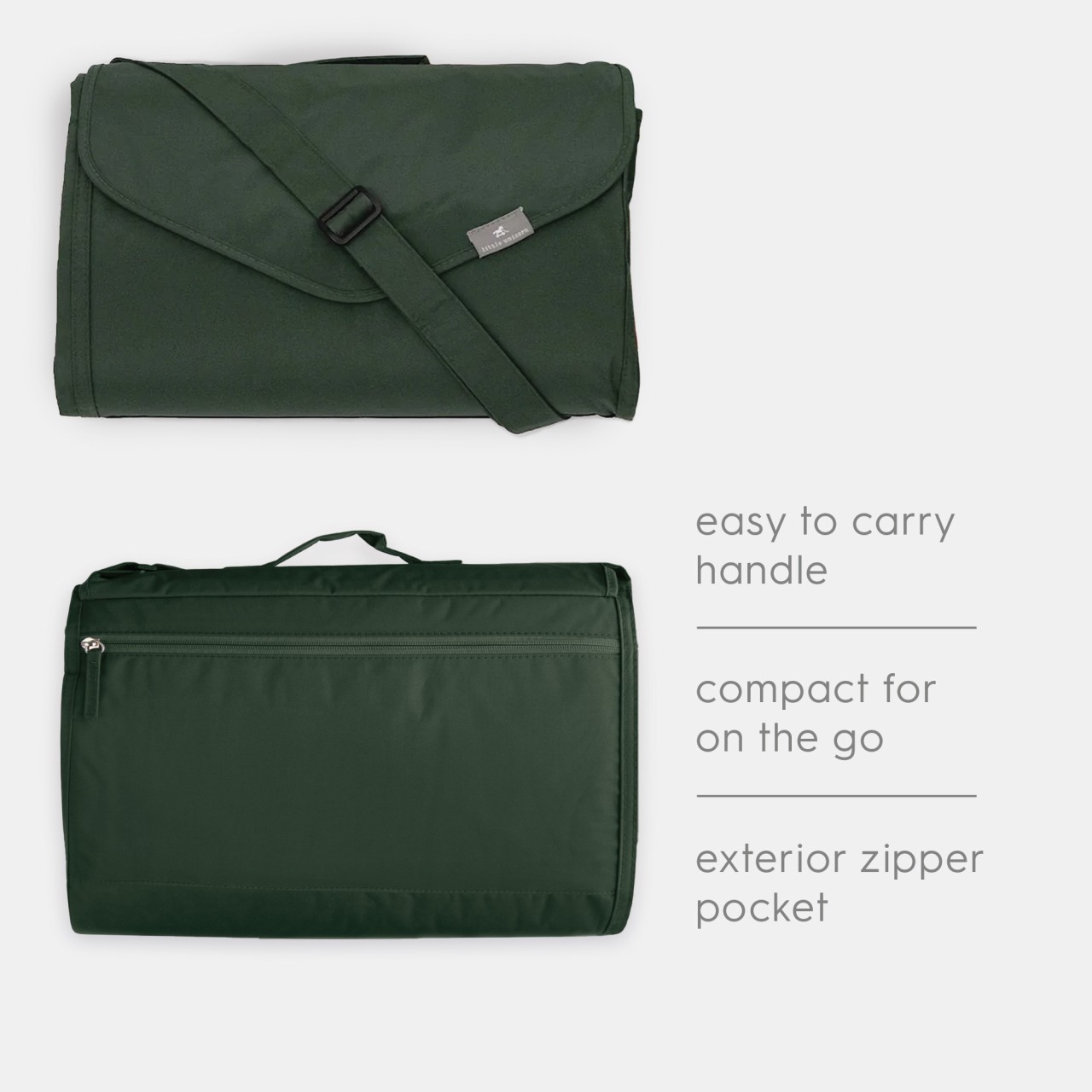  Messenger-Tasche,  grün,  Umhängetasche,  Außentasche Reißverschluss,  kompakt