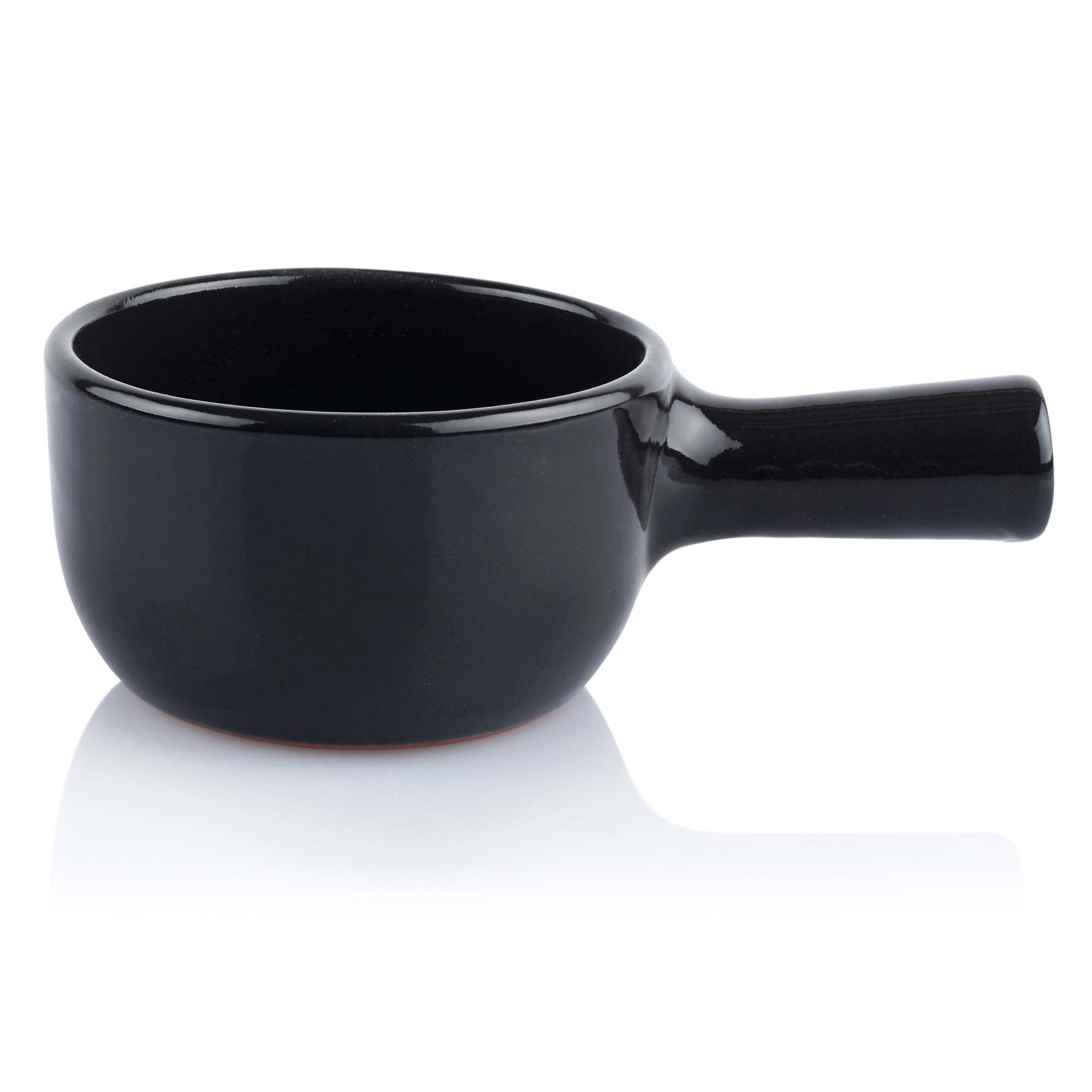 Mini Caquelon Keramik schwarz 12 cm Mini Caquelon Keramik schwarz 12 cm