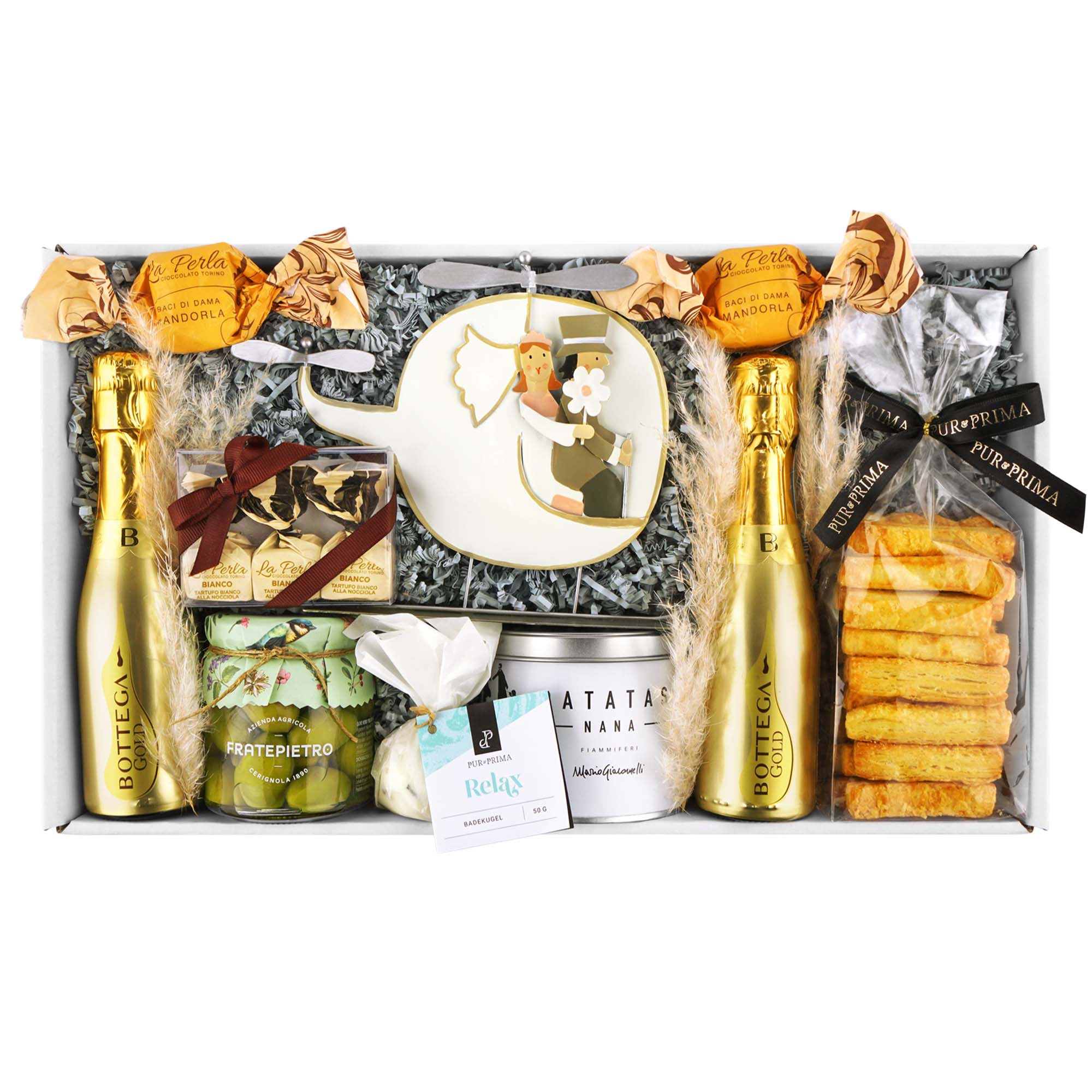 Geschenkkorb Hochzeit "Wedding Gold"