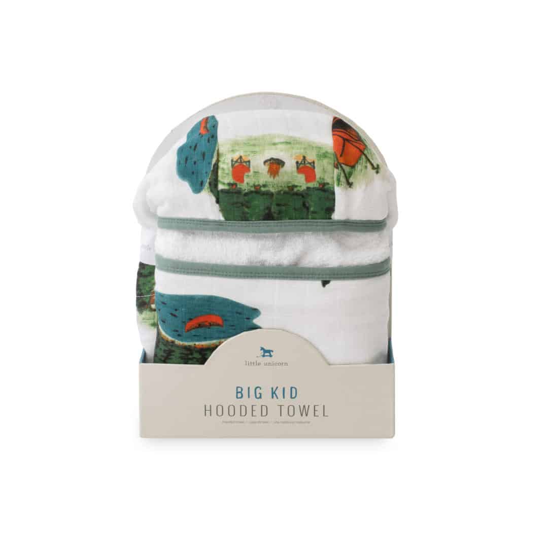 Big Kid Hooded Towel -  Happy Camper