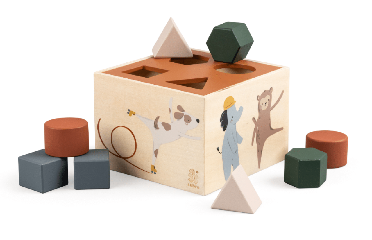 Formensteckspiel aus Holz, Teeny Toes/Busy Builders