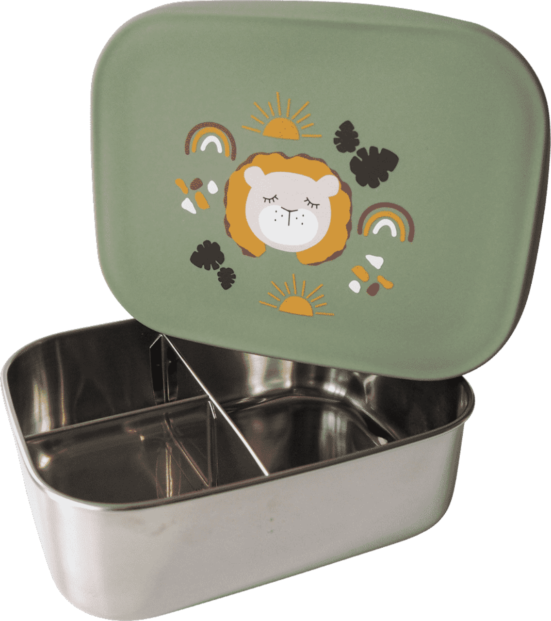 Lunchbox Löwe, olive