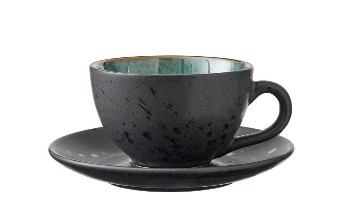 Tasse, Kaffeetasse, Keramik, Schwarz, Unregelmäßigkeiten innen