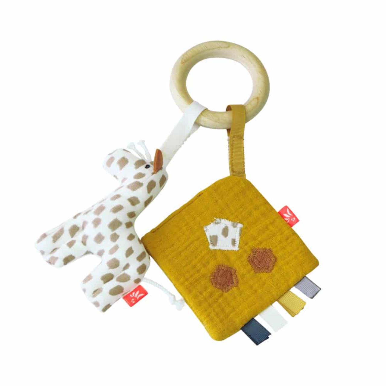 Beissring Giraffe mit Knister-Tuch Beissring Giraffe mit Knister-Tuch