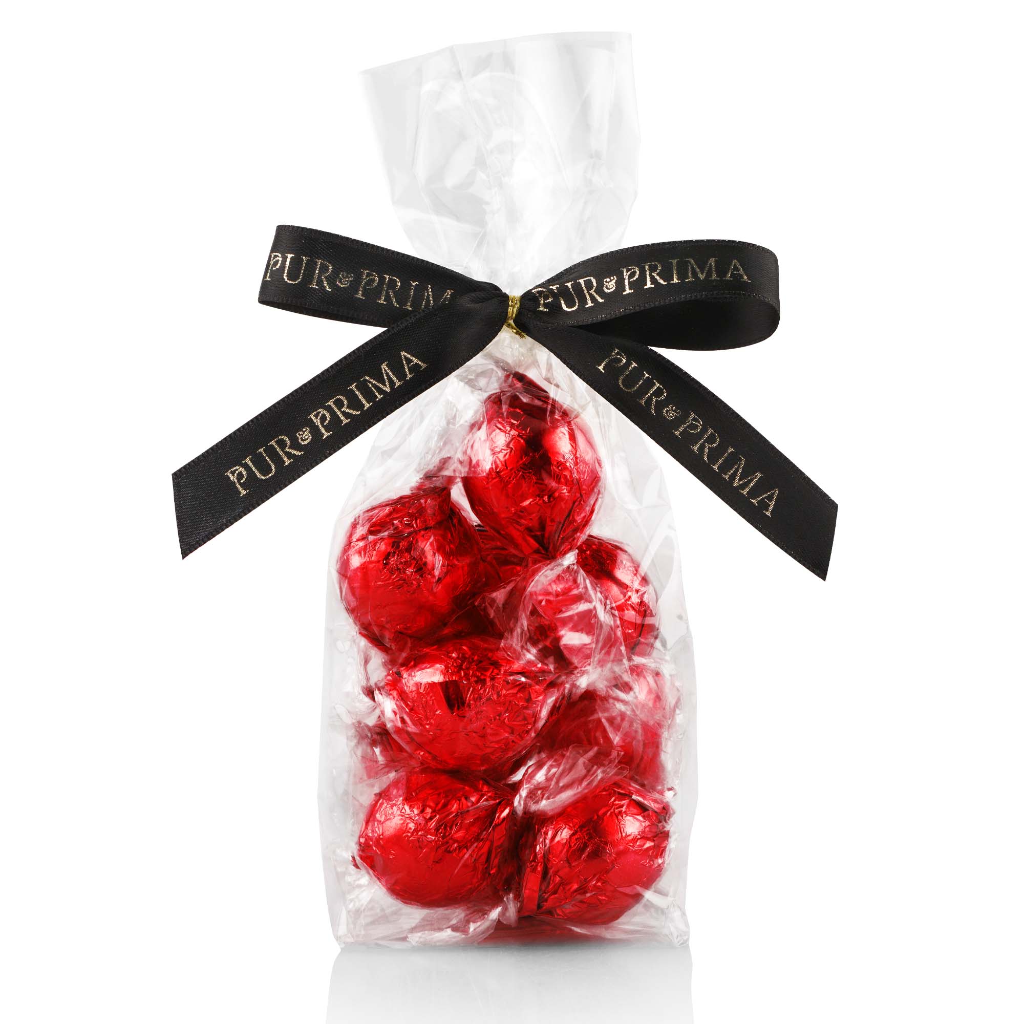 Knusperkugeln Rot im Säckli 10 Stk, 75g Essen, Süßigkeiten