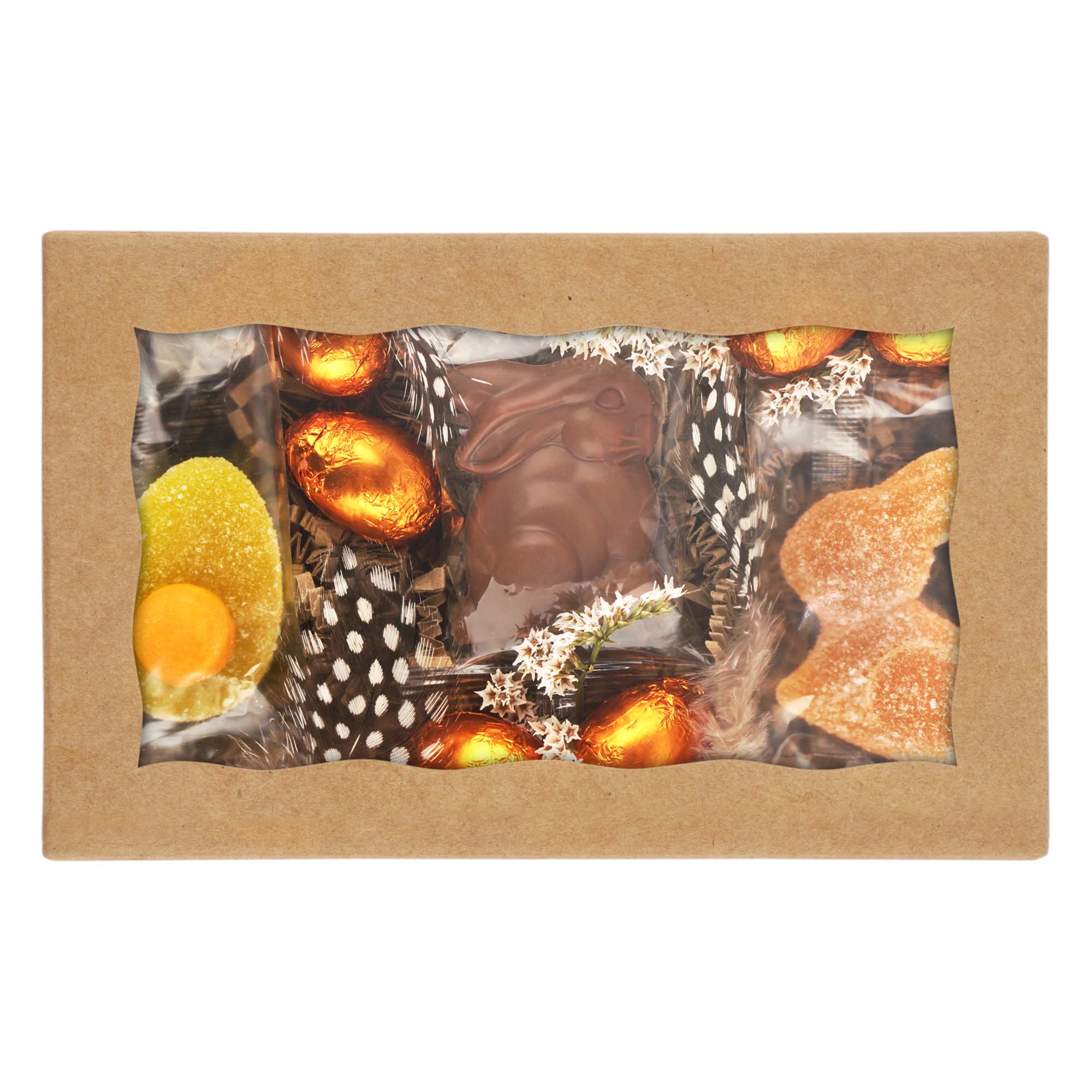 Geschenkkorb Ostern "Osternest Häsli" Ei, Essen, Süßigkeiten