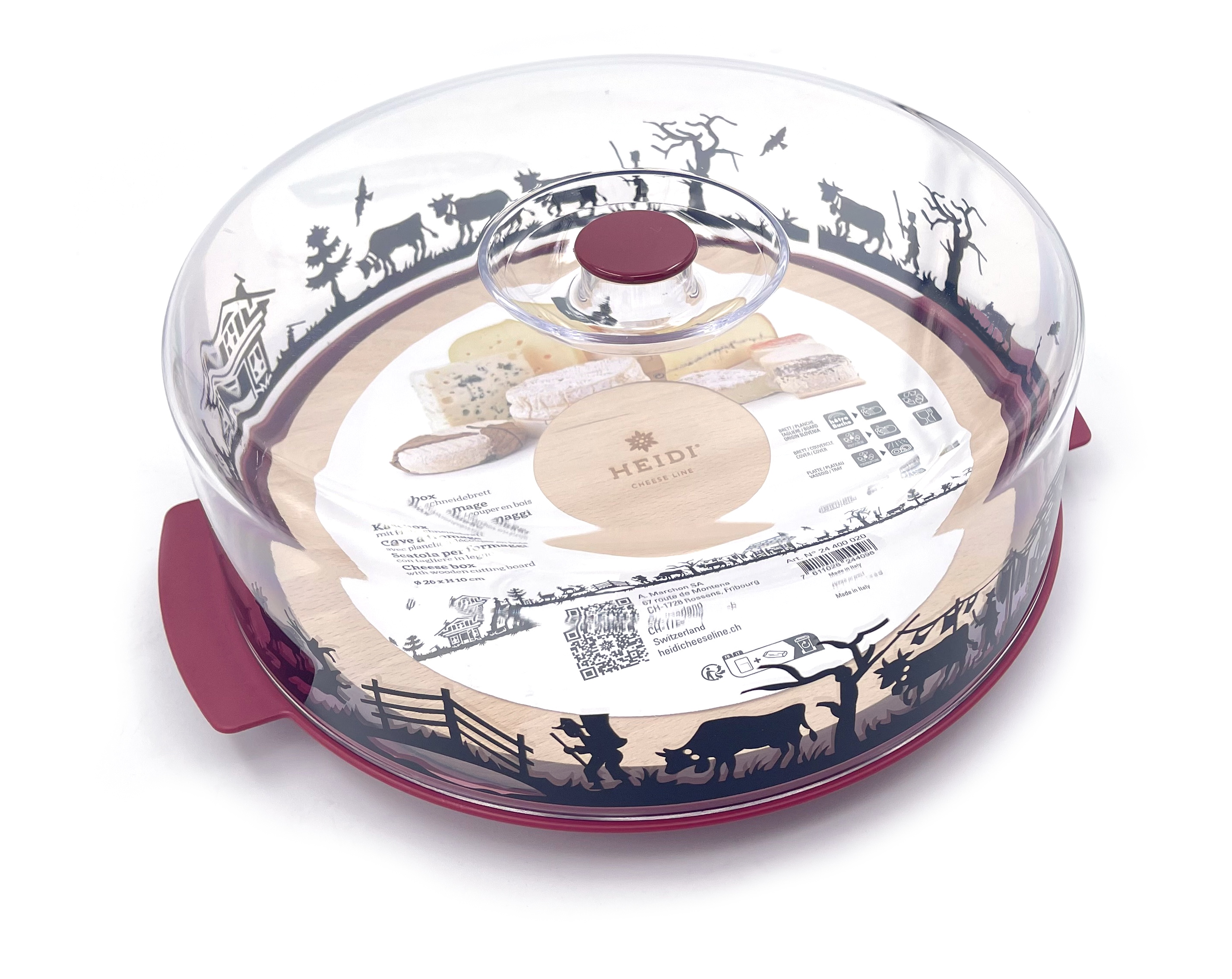 ALPES Käsebox ø26 cm, rot ALPES Käsebox ø26 cm, rot