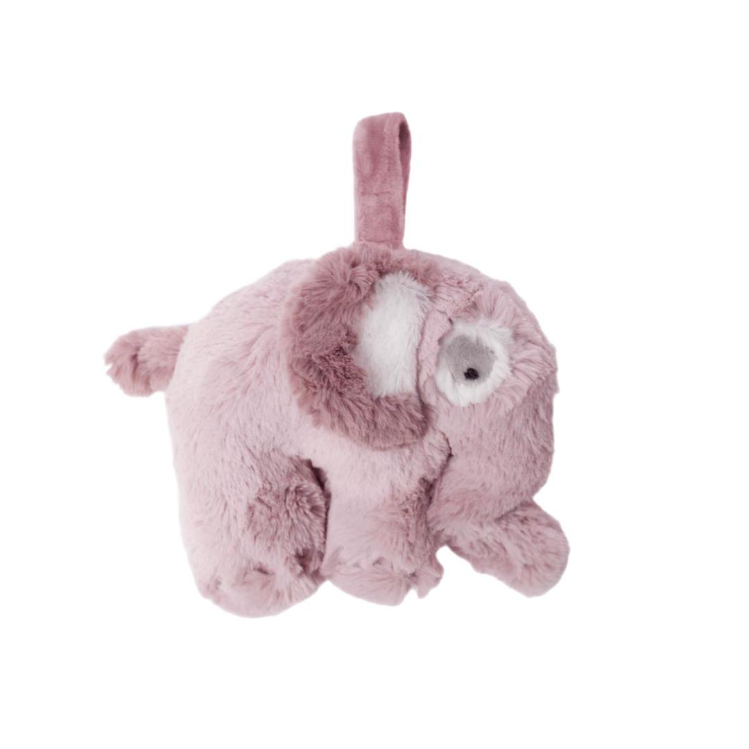 Plüsch-Spieluhr, Elefant, altrosa