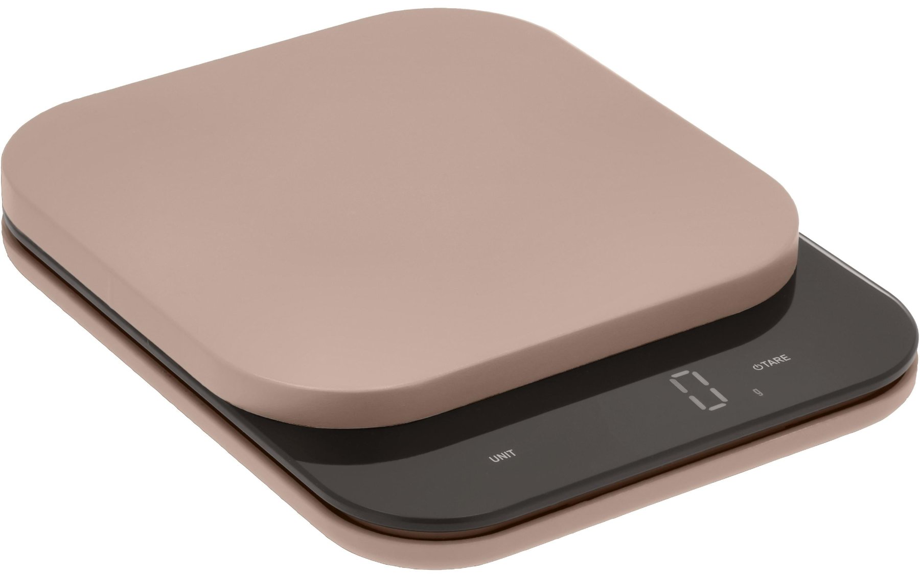 digitale Waage, Küchenwaage, Glasplatte, Roségold, digitalanzeige