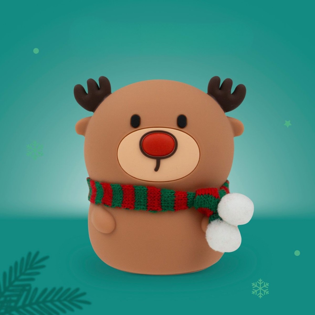 Weihnachtsfigur, Rentiere, Schal, Schaumplastik, Dekoration