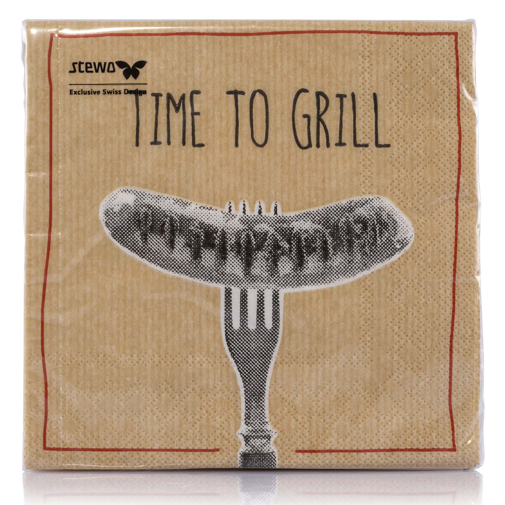 Serviette "Time to Grill", 20Stk.