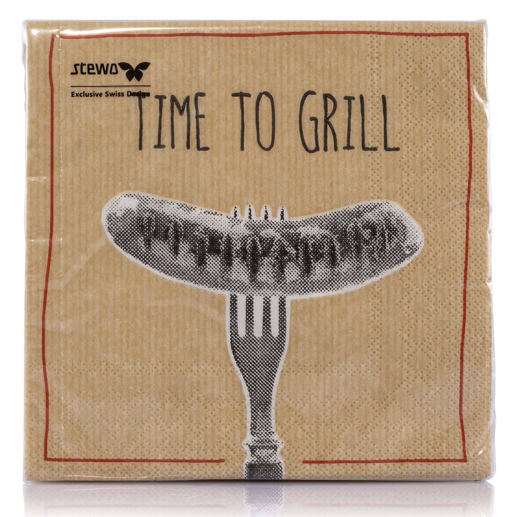 Serviette "Time to Grill", 20Stk. Serviette "Time to Grill", 20Stk.
