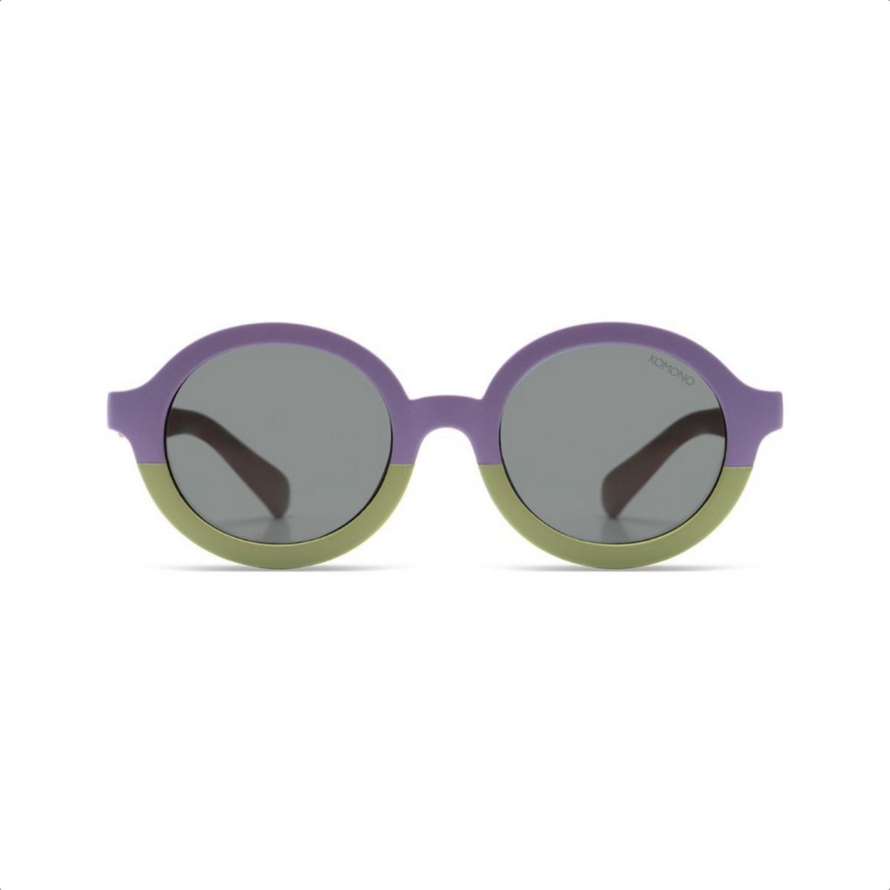 Sonnenbrille, rund, lila, grau, Gläser