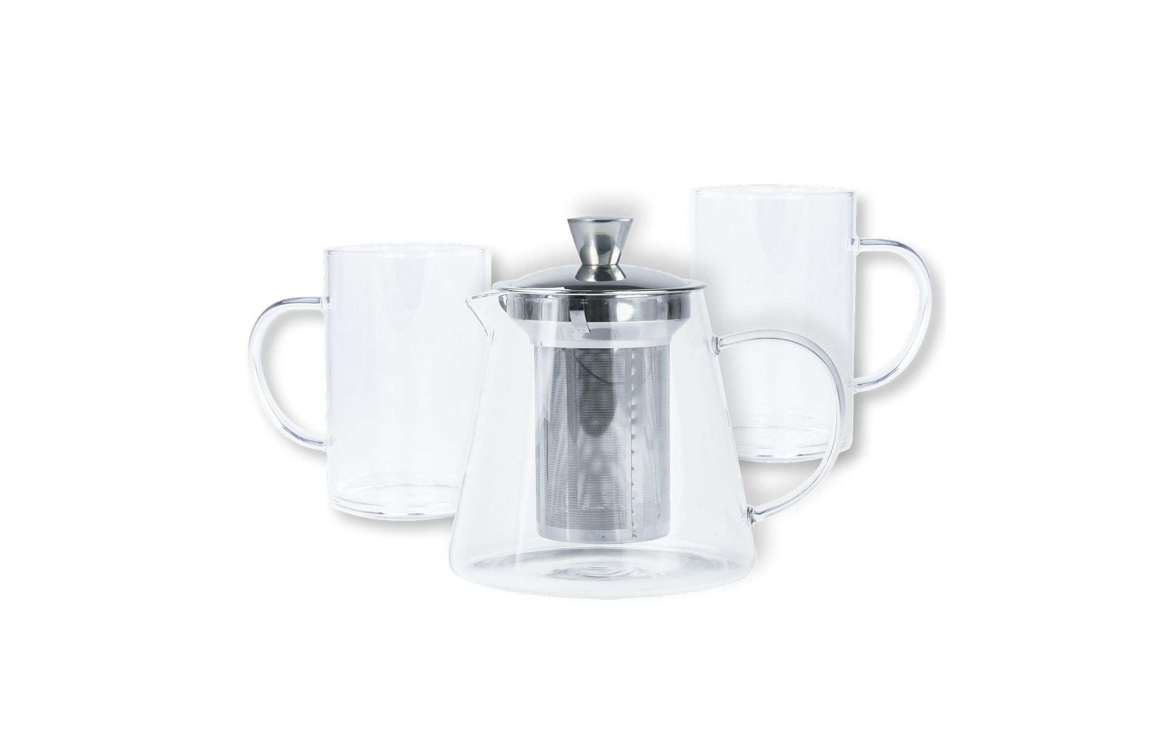 Teekanne, Kaffeekanne, Glas, Stempelfilter, Filtertopf
