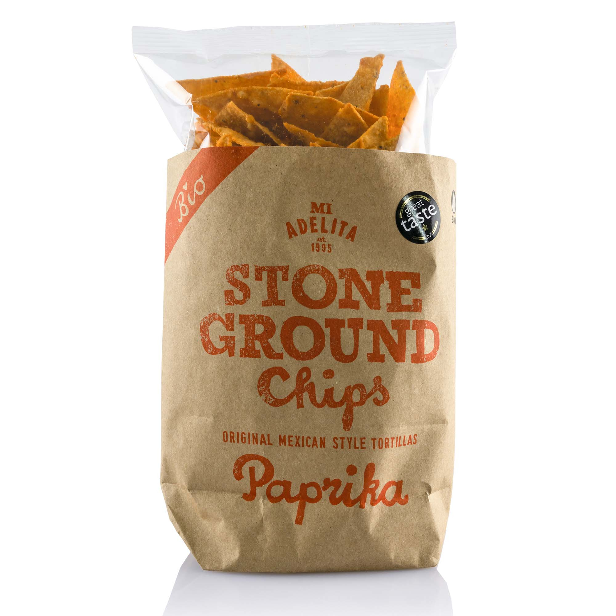 MiAdelita Bio Tortilla Chips Paprika, 150g