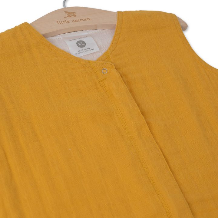 Cotton Muslin Sleeping Bag Gr. XL - Mustard Cotton Muslin Sleeping Bag Gr. XL - Mustard