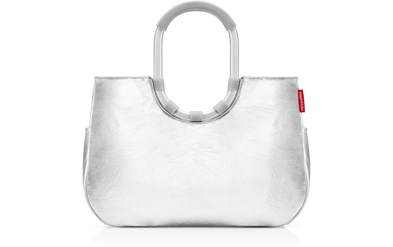 Handtasche, Metallisch, Silber, Tote-Tasche, Einkaufstasche