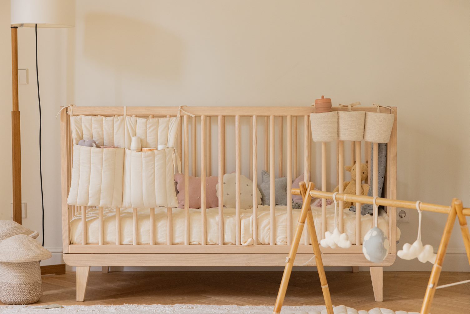 Crib Pocket hanger Benjamin - Natural Crib Pocket hanger Benjamin - Natural