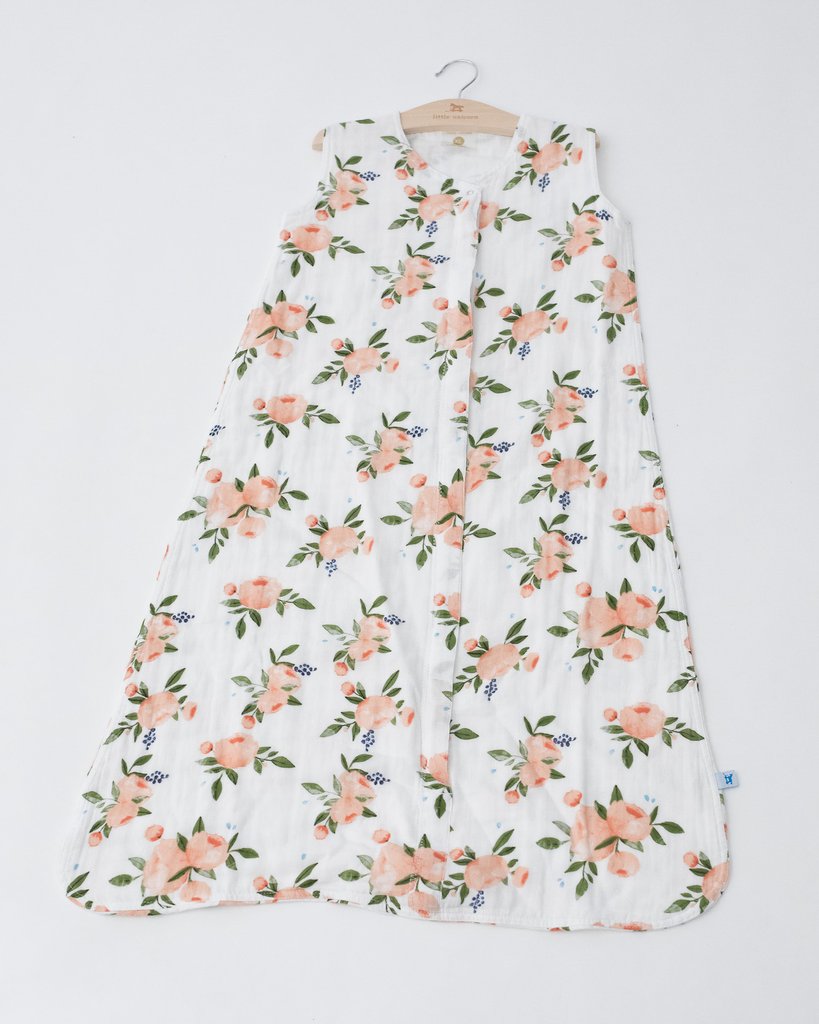 Cotton Muslin Sleeping Bag Gr. XL - Watercolor Rose Cotton Muslin Sleeping Bag Gr. XL - Watercolor Rose