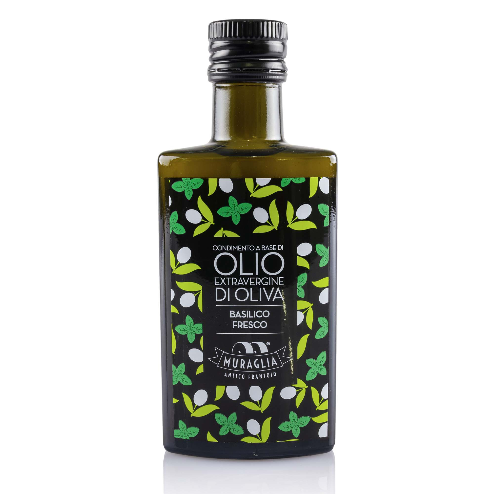 Olio extra vergine di o oliva, Muraglia, Basilico, 200ml
