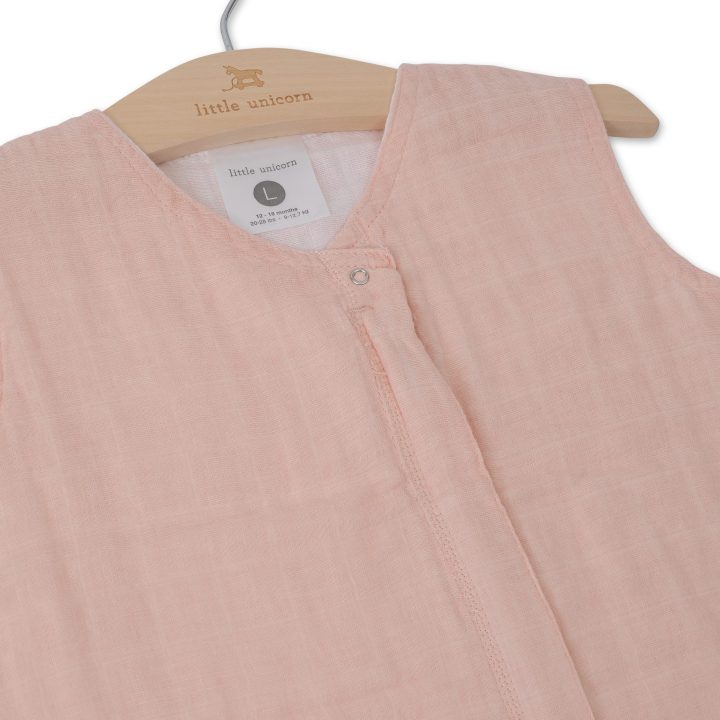 Cotton Muslin Sleeping Bag Gr. L - Rose Petal Cotton Muslin Sleeping Bag Gr. L - Rose Petal
