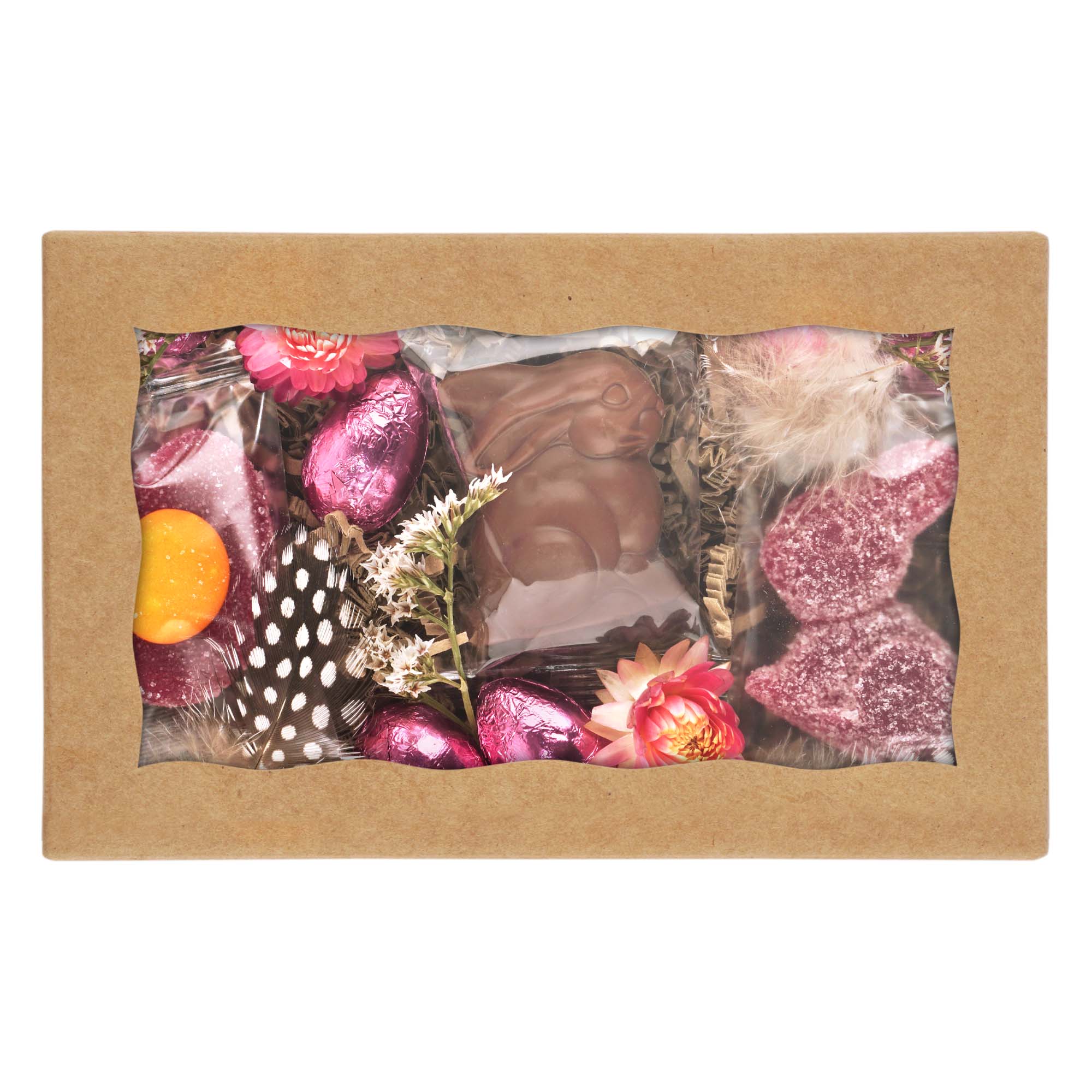 Geschenkkorb Ostern "Osternest Rosa" Essen, Süßigkeiten