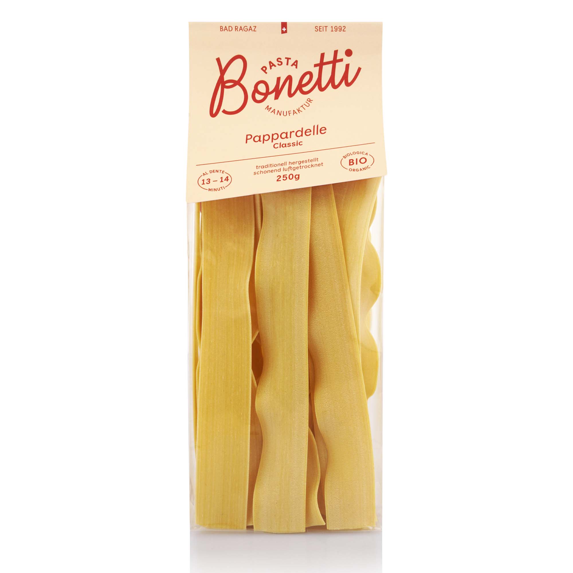 Bio Pappardelle, 250g Visitenkarte, Papier, Text, Essen, Teigwaren