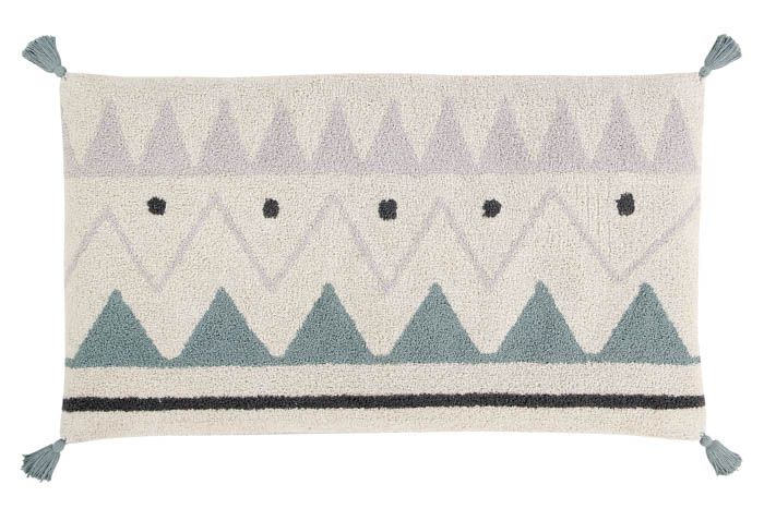 Sleepover Puff Azteca Natural - Vintage Blue Sleepover Puff Azteca Natural - Vintage Blue