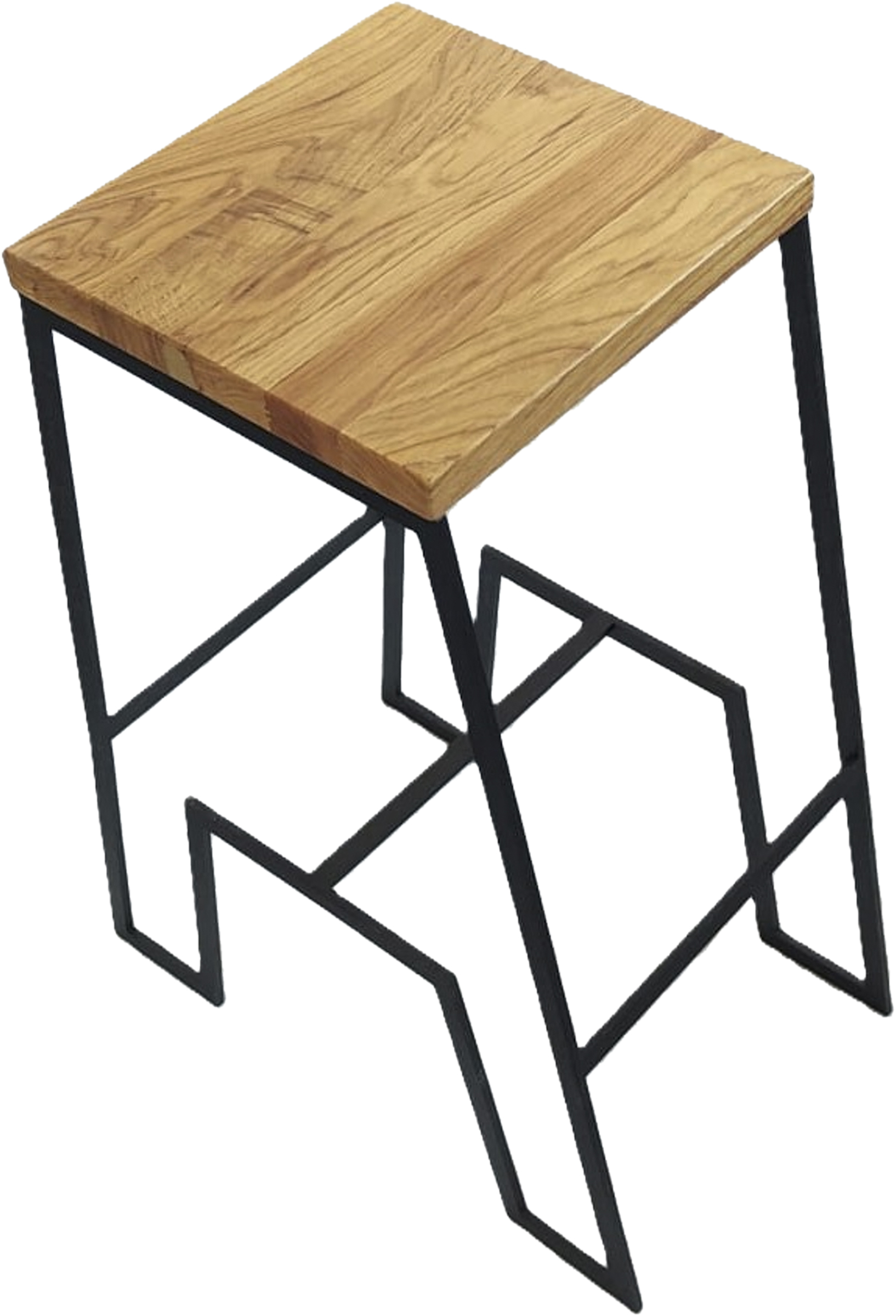 Quadratischer Barhocker schwarz