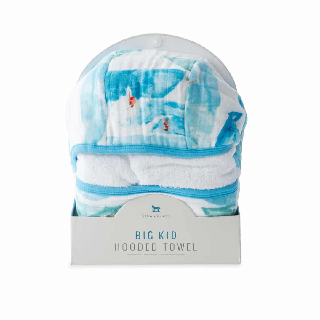 Big Kid Hooded Towel  -  Surf