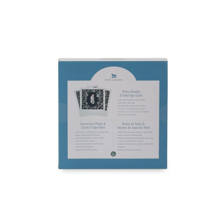 Photo Blanket & Milestone Set - Dark Coneflower