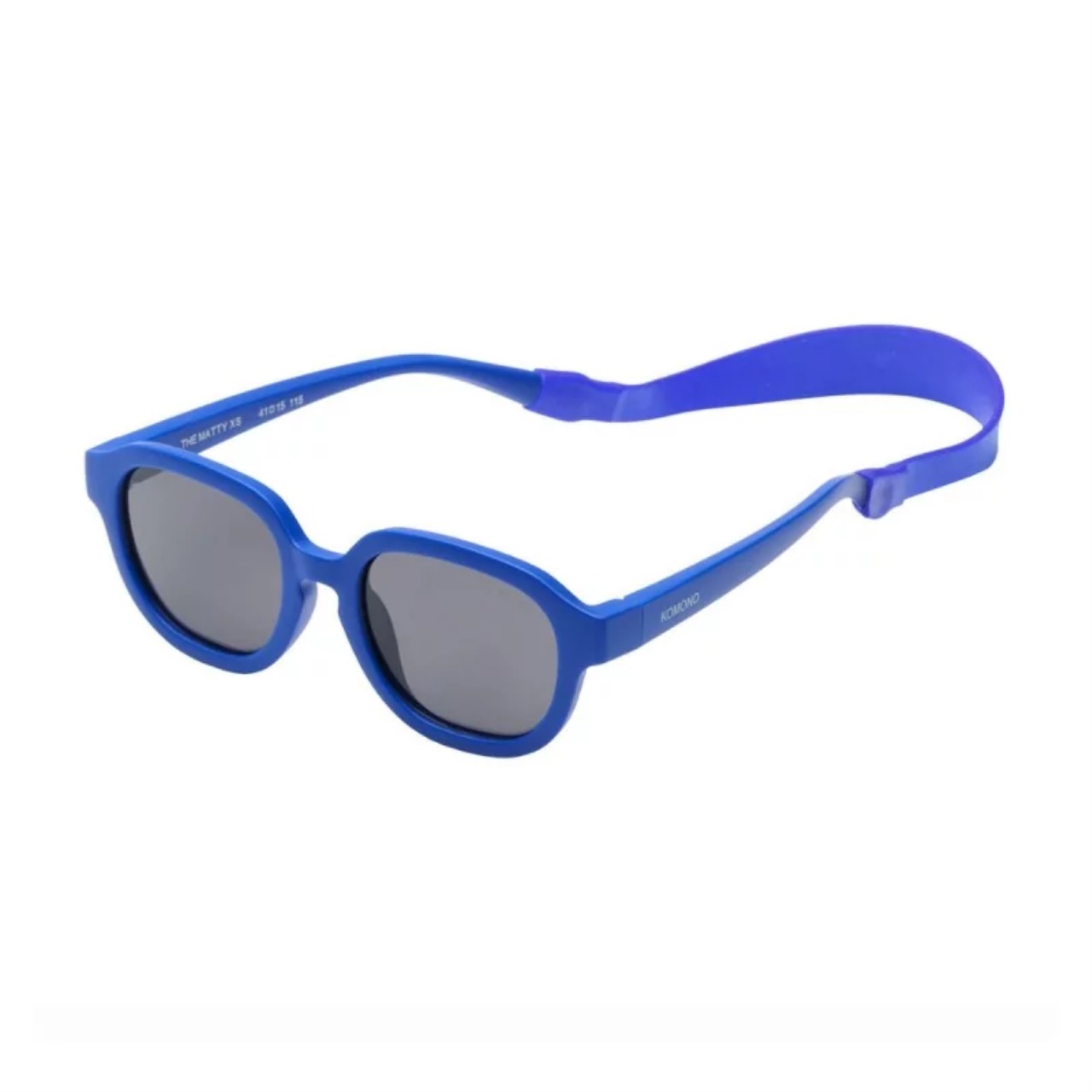 Sonnenbrille, Rundrahmen, Kunststoff, Grau-Spiegel, blau