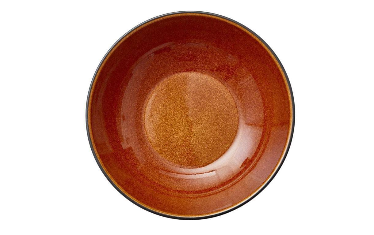 Tasse, Keramik, braun, Innenfarbe, einfarbig