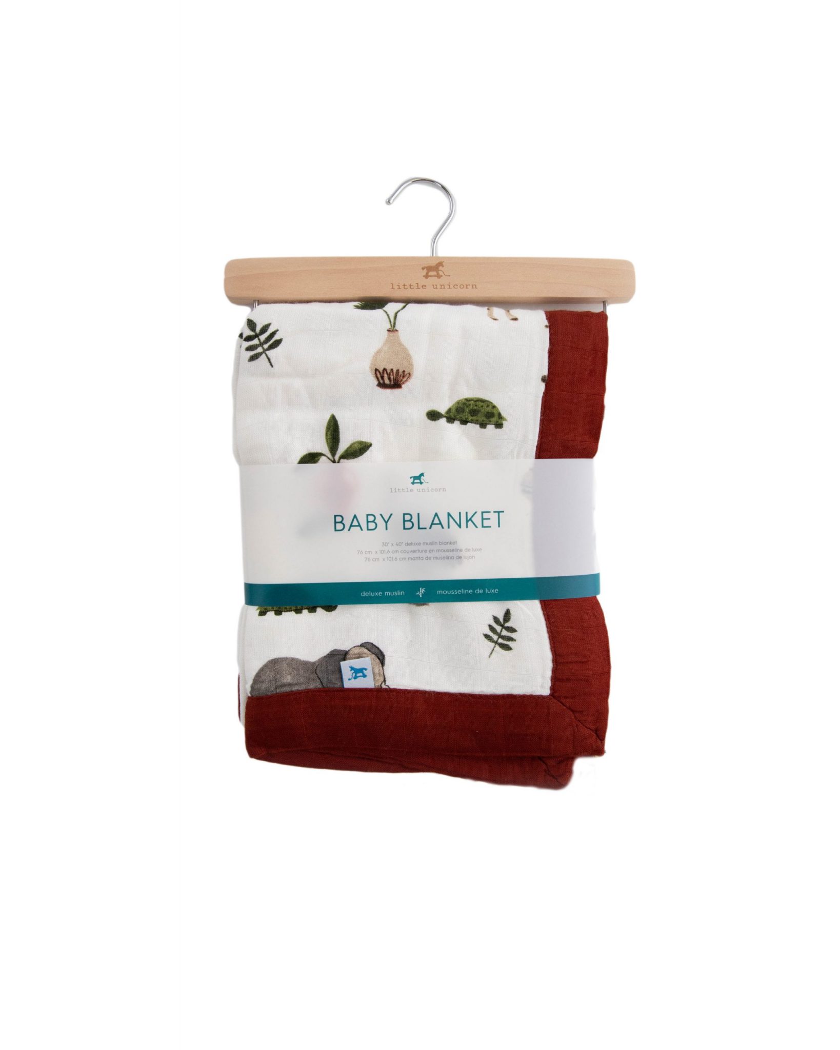 Deluxe Muslin Baby Blanket - Safari Social Deluxe Muslin Baby Blanket - Safari Social