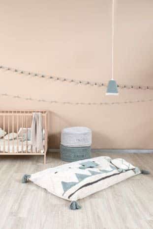 Sleepover Puff Azteca Natural - Vintage Blue Sleepover Puff Azteca Natural - Vintage Blue