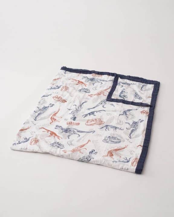 Big Kid Cotton Muslin Quilt - Paleontologic