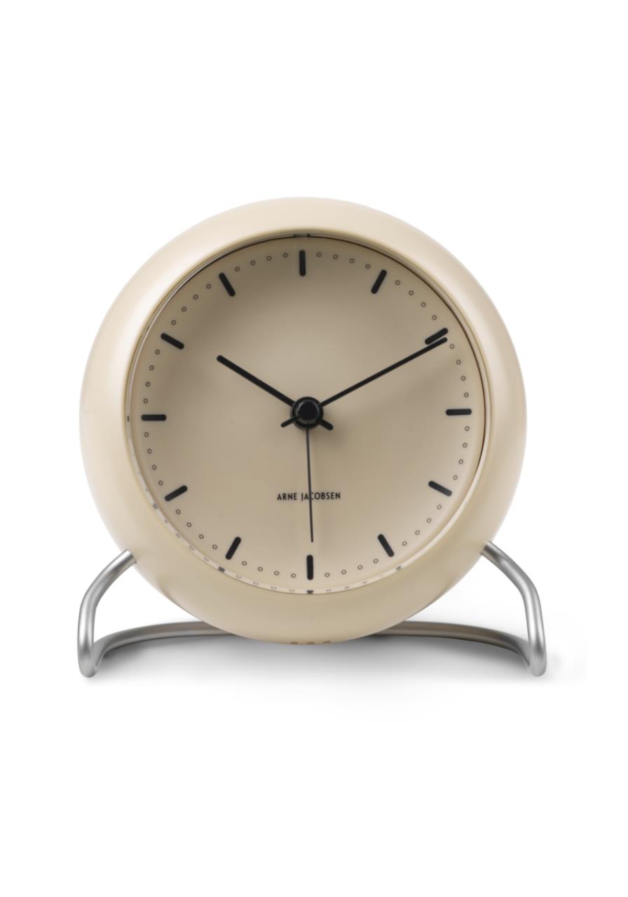 City Hall Tischuhr, 11cm, Sandy Beige