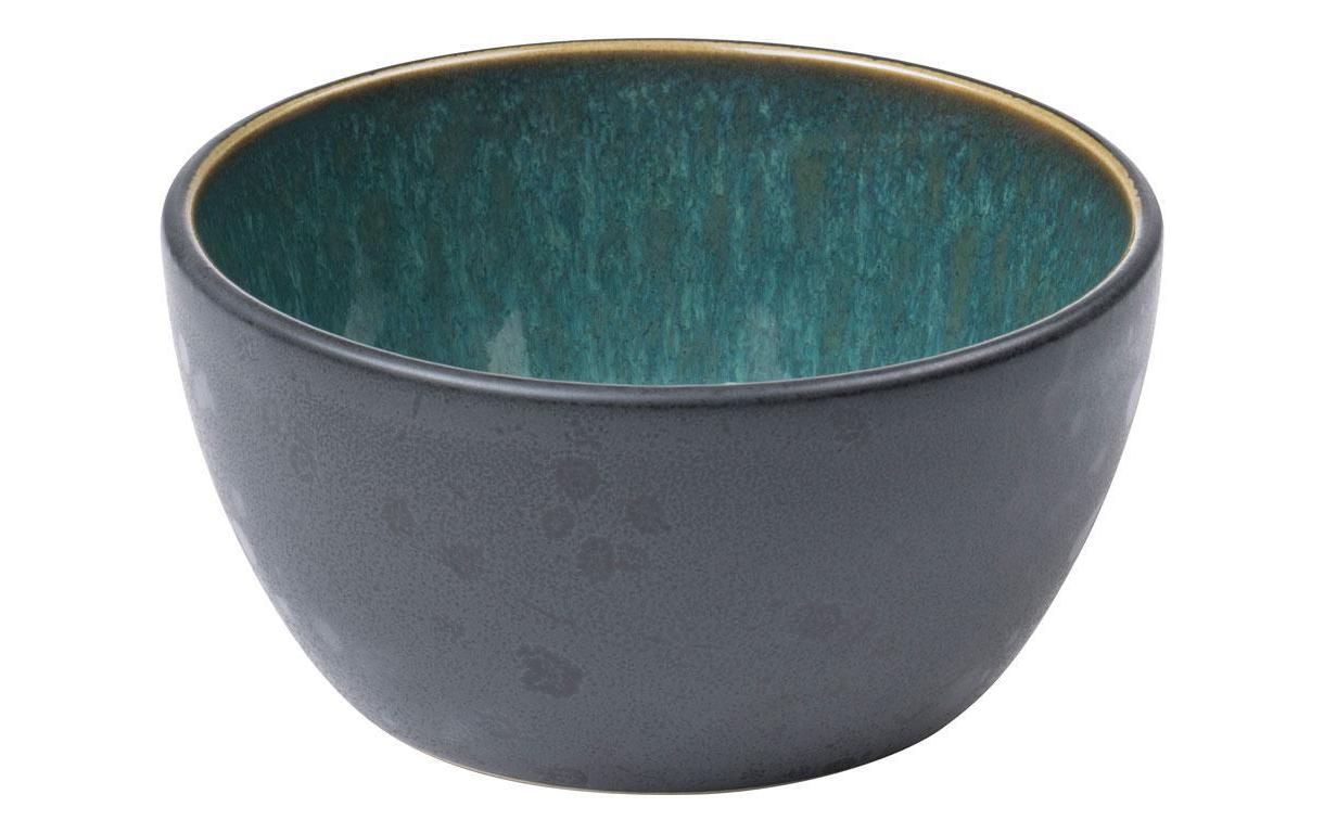 Schüssel, Schale, Keramik, Blau-Grau, Teal Innenseite